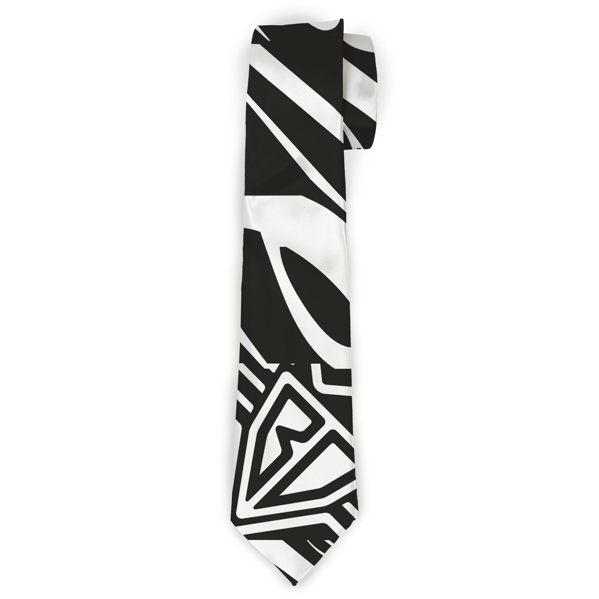Buckle-Down Necktie - BD Logo/BUCKLE-DOWN Script Black/White Neckties Buckle-Down