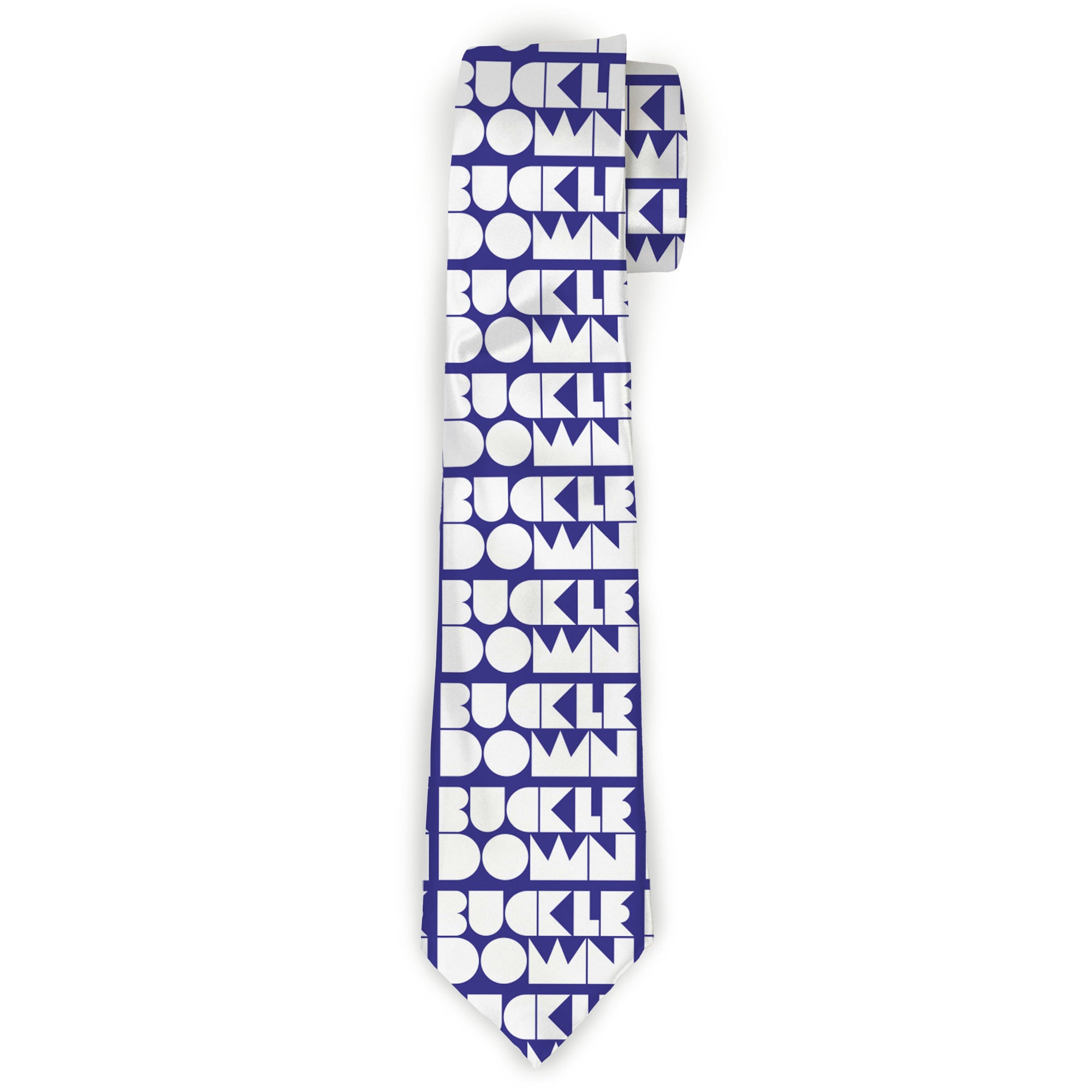 Buckle-Down Necktie - BUCKLE-DOWN Shapes Blue/White Neckties Buckle-Down