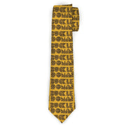 Buckle-Down Necktie - BUCKLE-DOWN Shapes Gold/Leopard Brown Neckties Buckle-Down