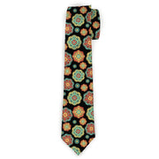 Buckle-Down Necktie - Boho Mandala Black/Yellow/Turquoise/Orange Neckties Buckle-Down