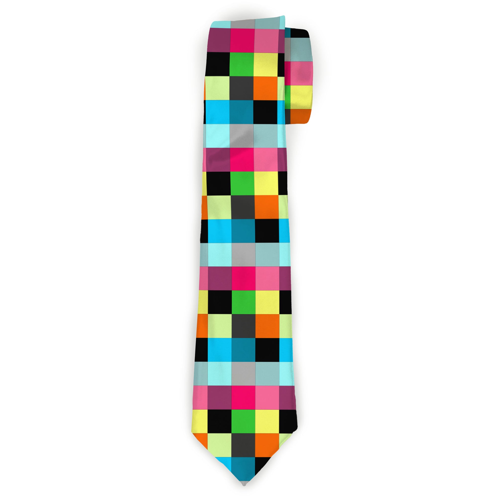 Buckle-Down Necktie - Checker Bright Pastel Neckties Buckle-Down