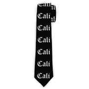 Buckle-Down Necktie - CALI Old English Black/White Neckties Buckle-Down