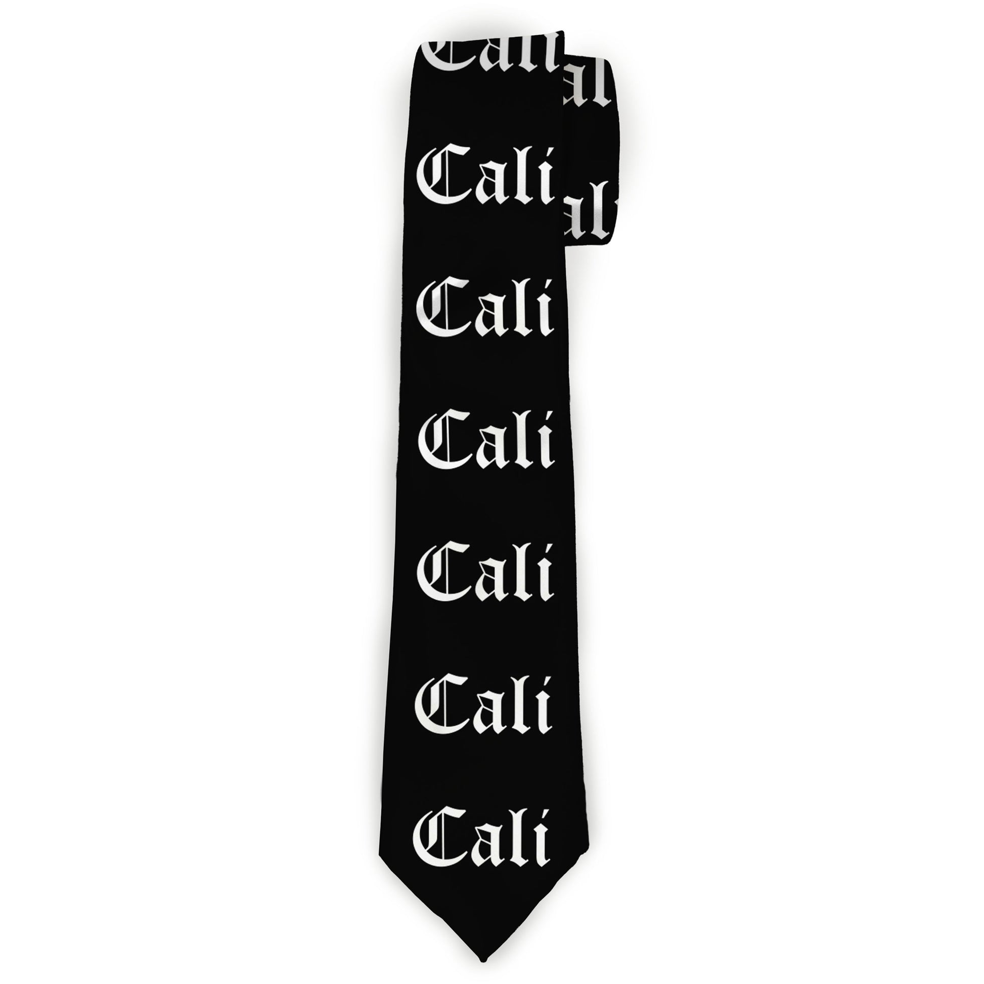 Buckle-Down Necktie - CALI Old English Black/White Neckties Buckle-Down