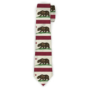 Buckle-Down Necktie - California Flag Weathered White Neckties Buckle-Down
