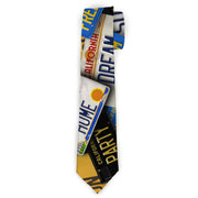 Buckle-Down Necktie - Cali License Plates Stacked Neckties Buckle-Down