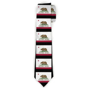 Buckle-Down Necktie - California Flag Repeat/Black Neckties Buckle-Down