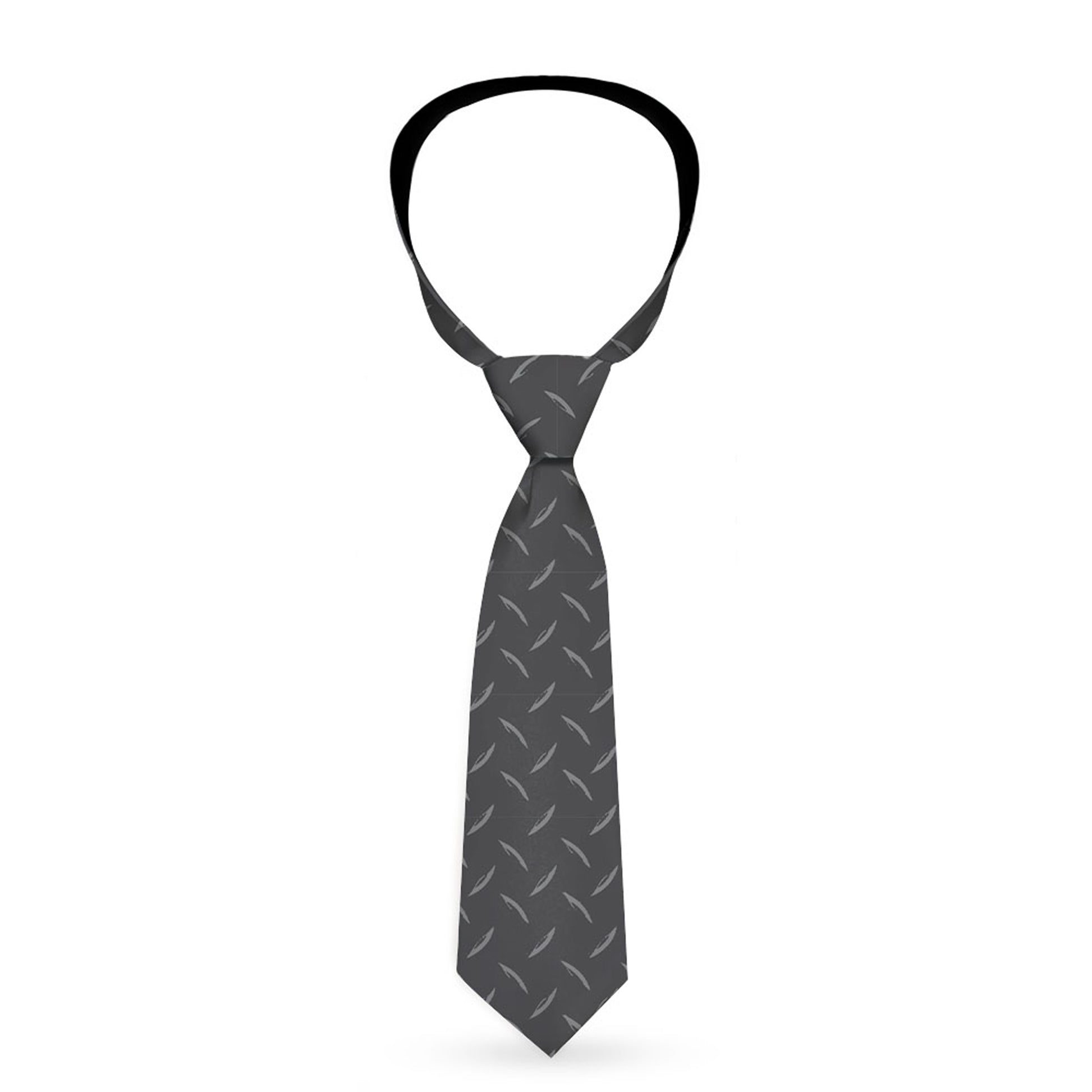 Necktie Standard - Diamond Plate Grays Neckties Buckle-Down