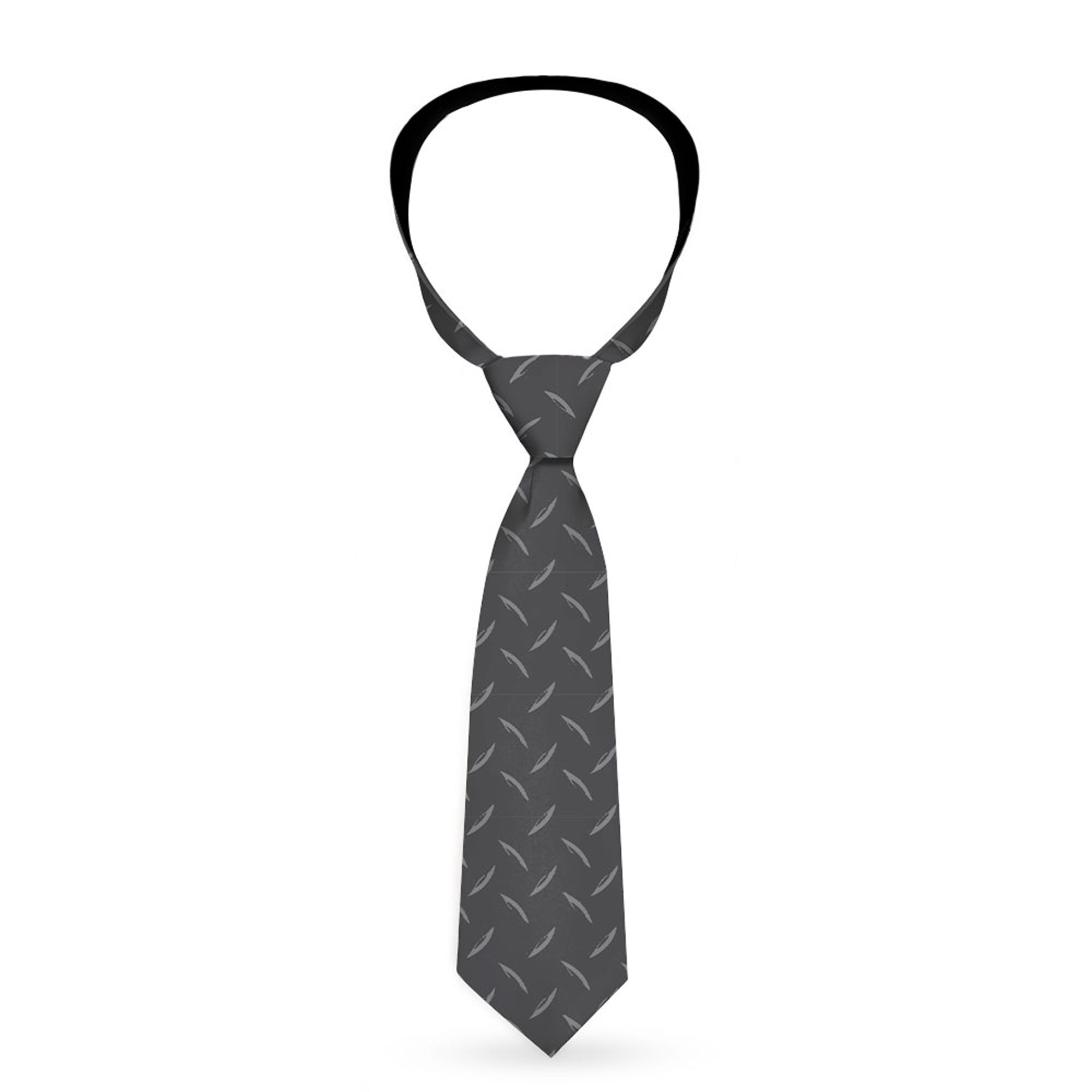 Necktie Standard - Diamond Plate Grays Neckties Buckle-Down