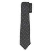 Necktie Standard - Diamond Plate Grays Neckties Buckle-Down