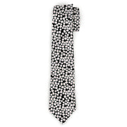 Buckle-Down Necktie - Ditsy Floral Black/White/Red Neckties Buckle-Down