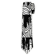 Buckle-Down Necktie - Doodle1/Paint Drips White/Black Neckties Buckle-Down