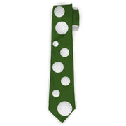 Buckle-Down Necktie - Golf Balls Green/White Neckties Buckle-Down