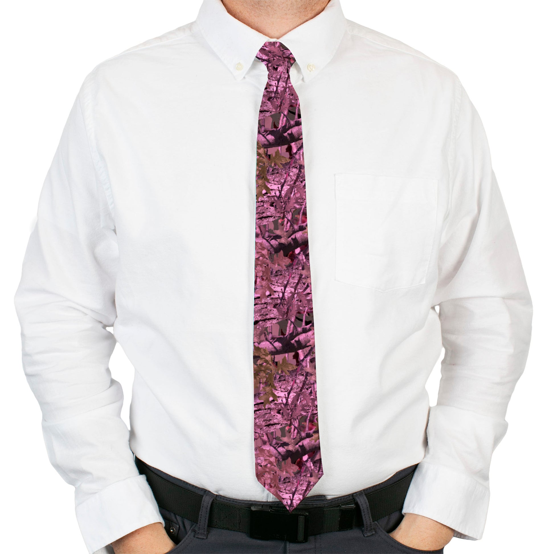 Buckle-Down Necktie - Hunting Camo Pinks Neckties Buckle-Down