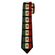Buckle-Down Necktie - Mexico Flag Distressed Neckties Buckle-Down