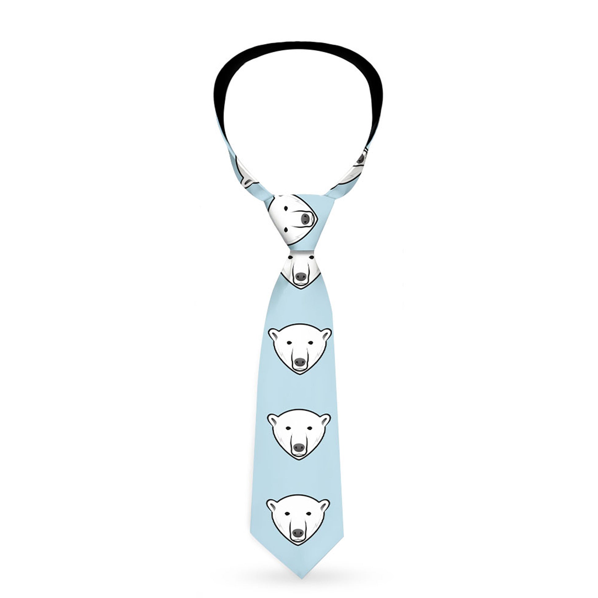 Buckle-Down Necktie - Polar Bear Repeat Baby Blue Neckties Buckle-Down