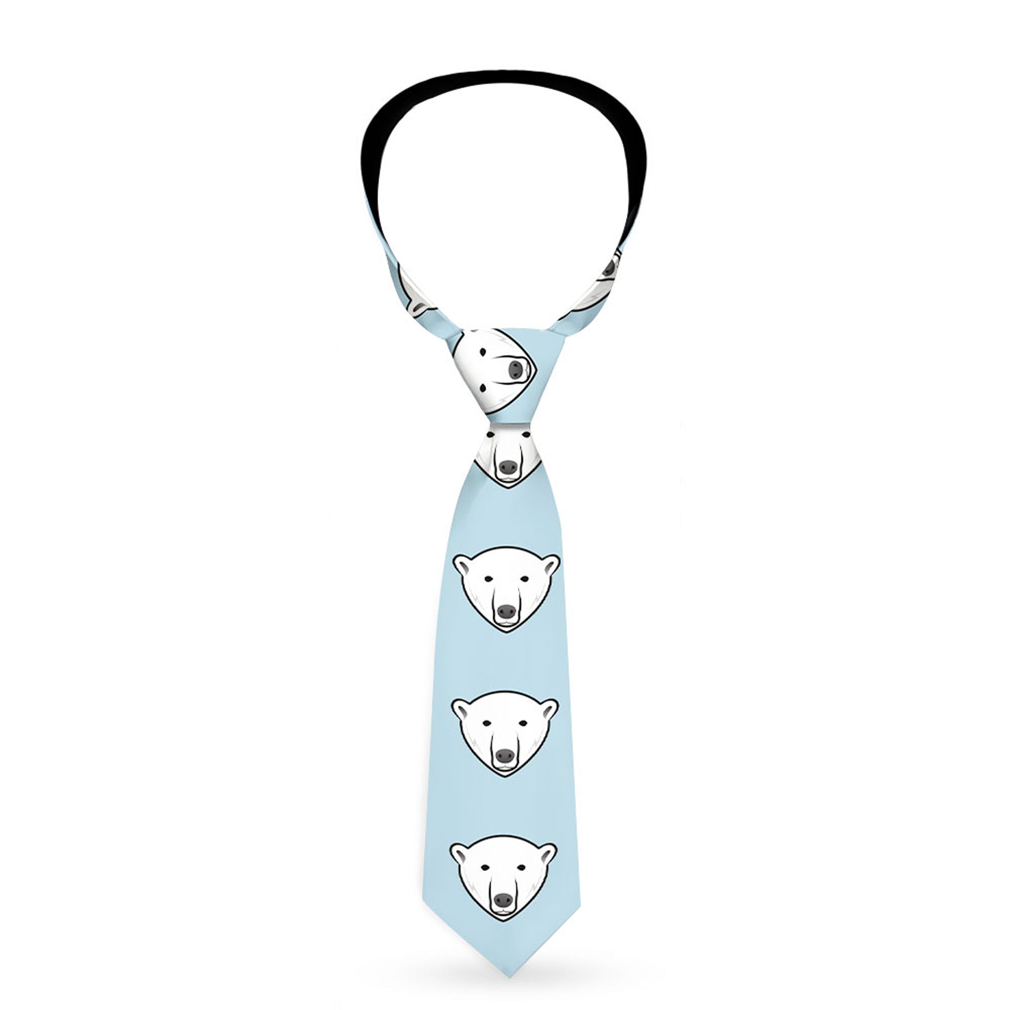 Buckle-Down Necktie - Polar Bear Repeat Baby Blue Neckties Buckle-Down