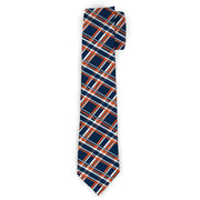 Buckle-Down Necktie - Plaid X3 Navy/Orange/White Neckties Buckle-Down