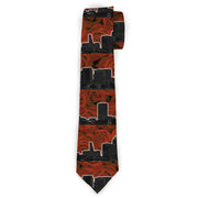 Buckle-Down Necktie - Portland Vivid Skyline Red Roses/Black Neckties Buckle-Down