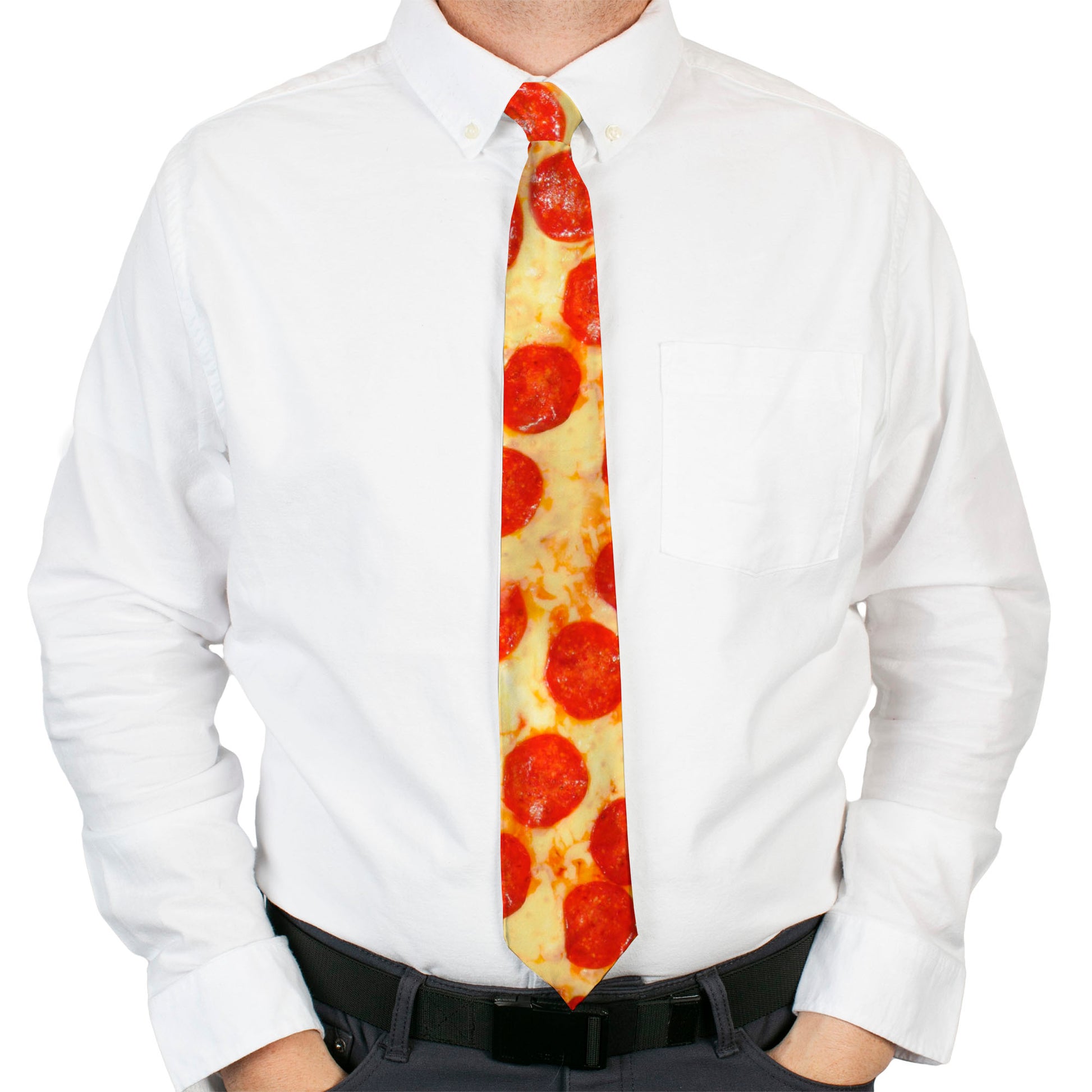 Buckle-Down Necktie - Pepperoni Pizza Vivid Neckties Buckle-Down