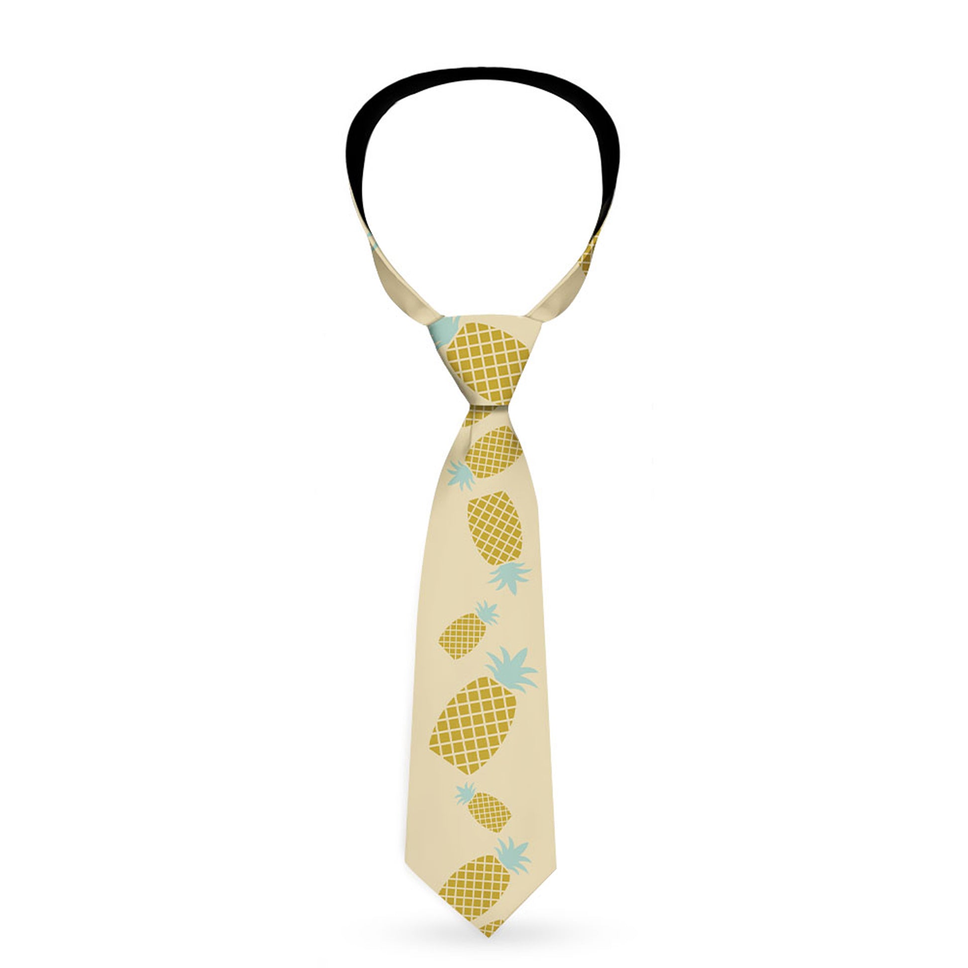 Buckle-Down Necktie - Pineapples Rotating Tan Neckties Buckle-Down