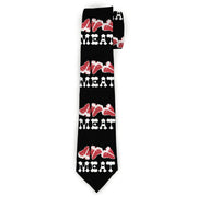 Buckle-Down Necktie - Steaks w/MEAT Text Neckties Buckle-Down