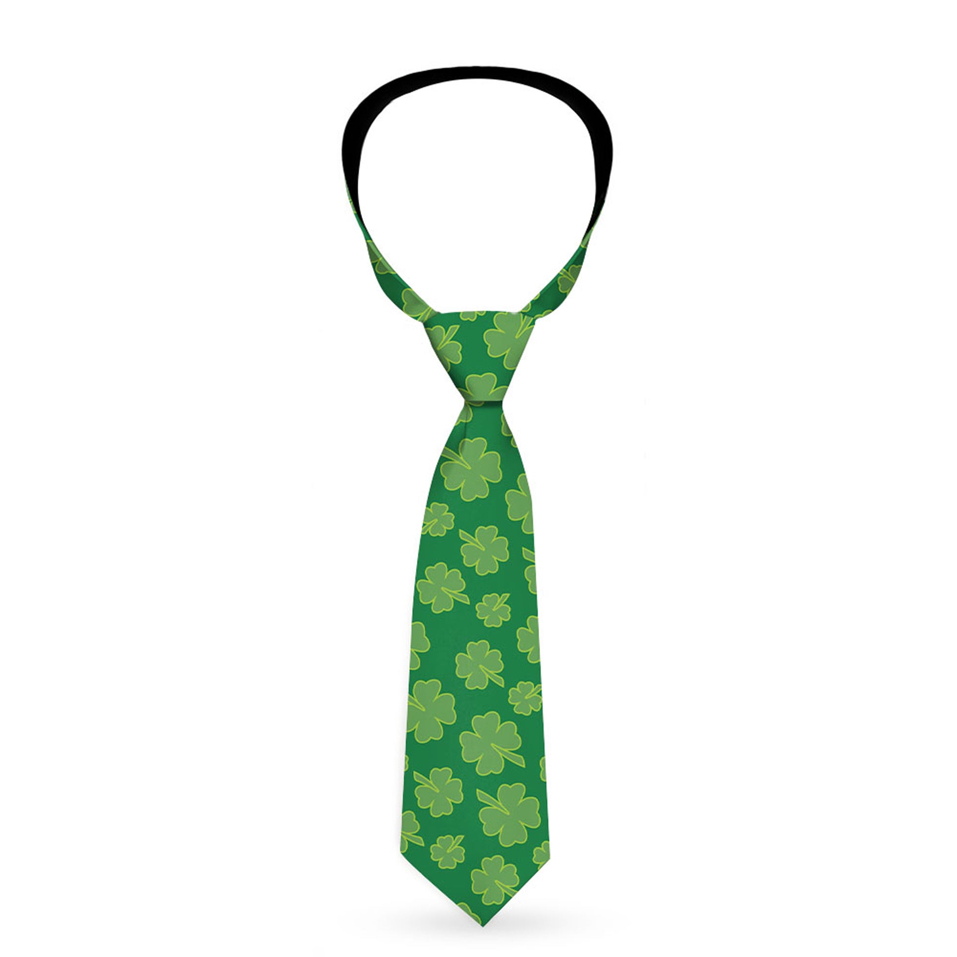 Buckle-Down Necktie - St. Pat's Clovers Scattered Greens Neckties Buckle-Down