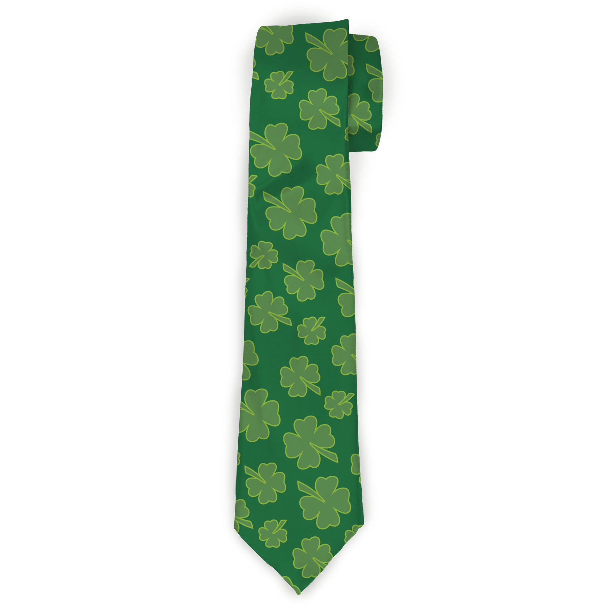 Buckle-Down Necktie - St. Pat's Clovers Scattered Greens Neckties Buckle-Down