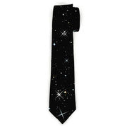 Buckle-Down Necktie - Shining Stars Black/White Neckties Buckle-Down