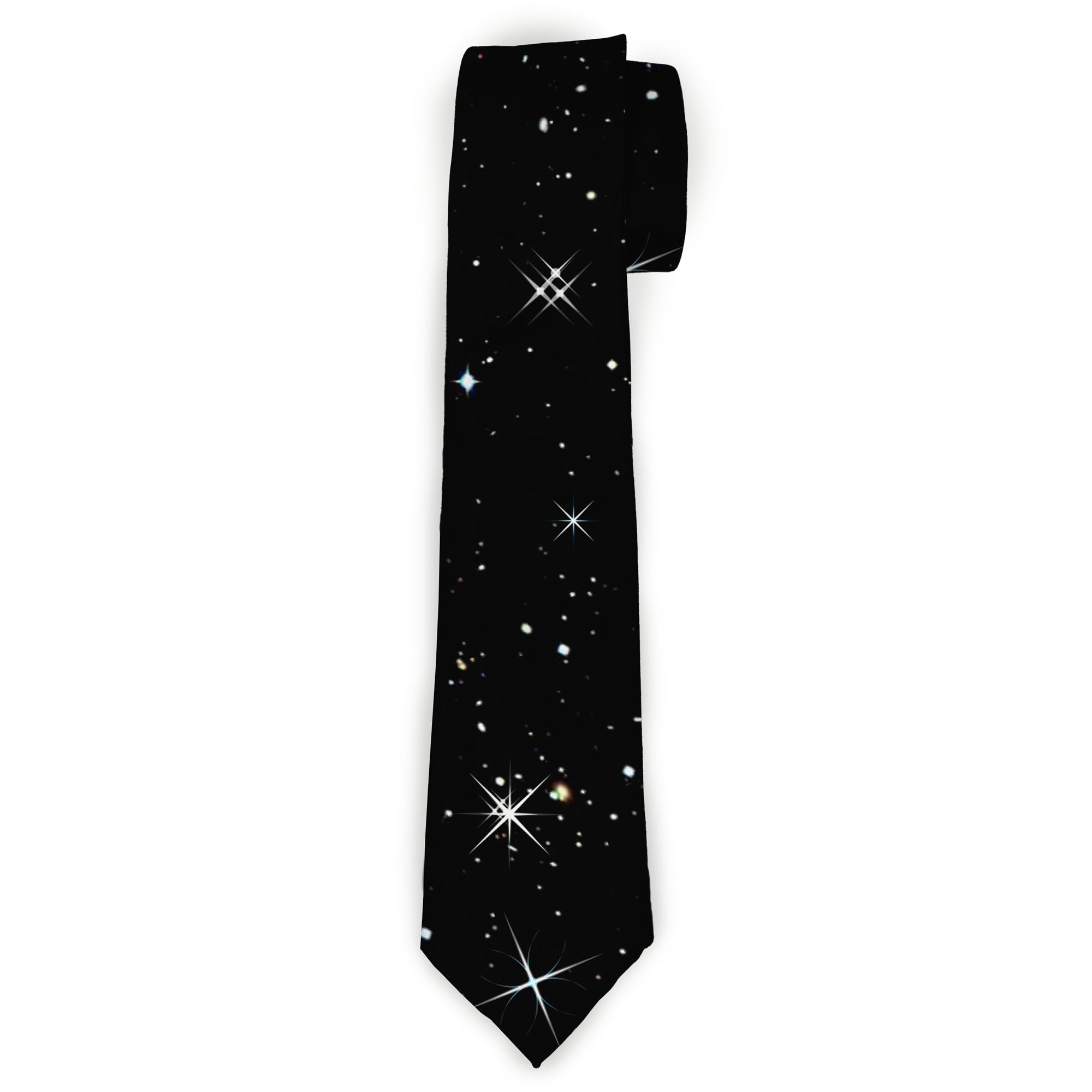 Buckle-Down Necktie - Shining Stars Black/White Neckties Buckle-Down
