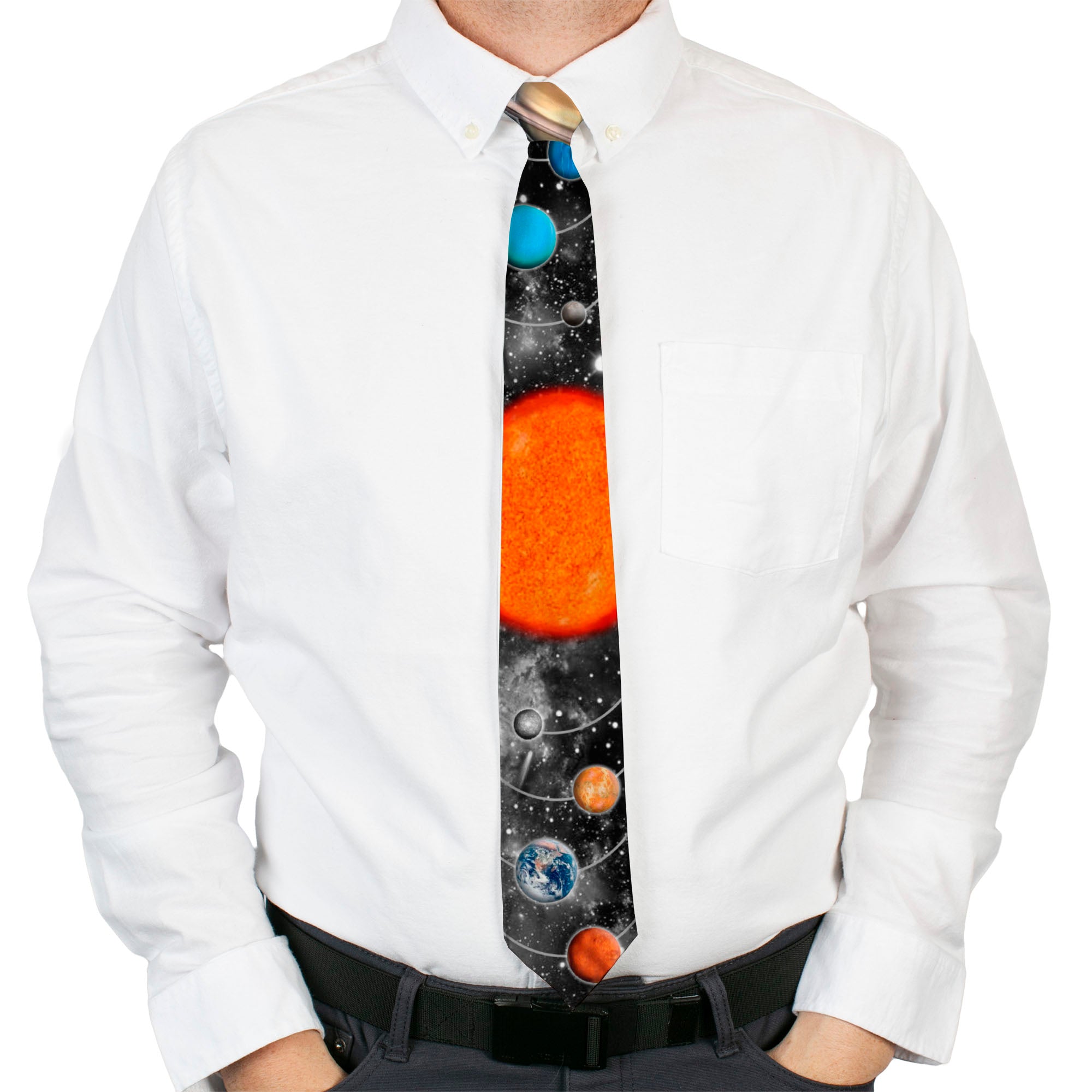 Necktie Standard - Solar System Sun/Planets/Stars Neckties Buckle-Down