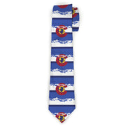 Buckle-Down Necktie - Colorado Skier4/Mountains Blues/White/Red/Yellow Neckties Buckle-Down