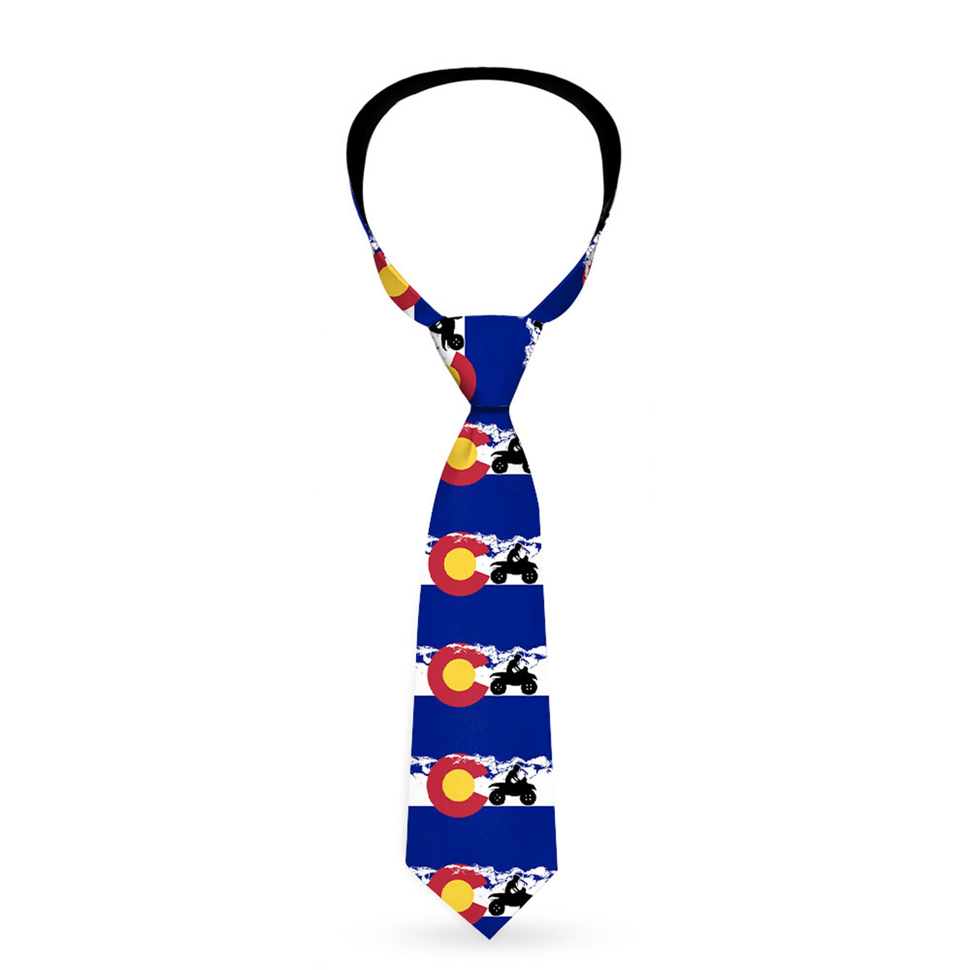Buckle-Down Necktie - Colorado/ATV Rider/Mountains Neckties Buckle-Down