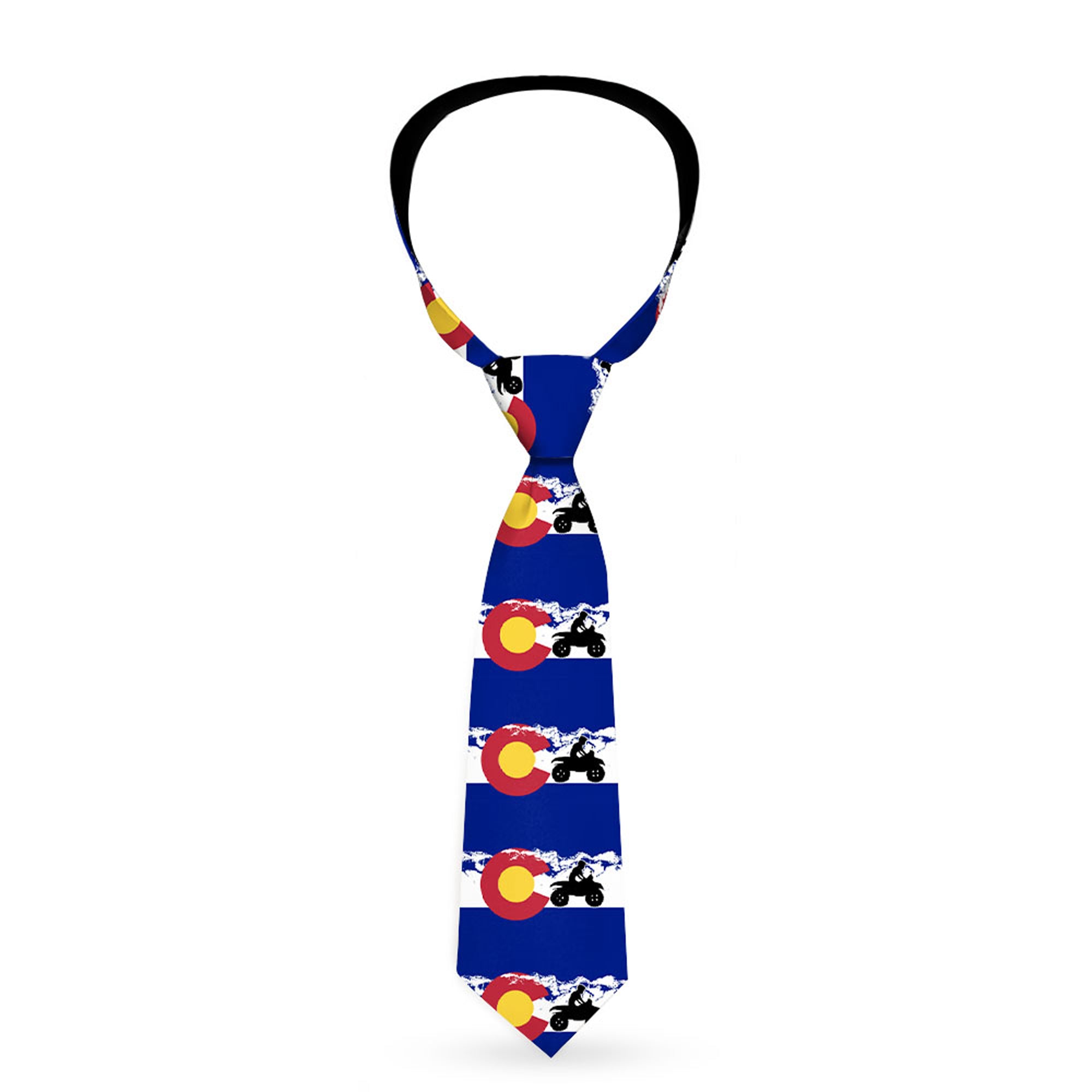 Buckle-Down Necktie - Colorado/ATV Rider/Mountains Neckties Buckle-Down