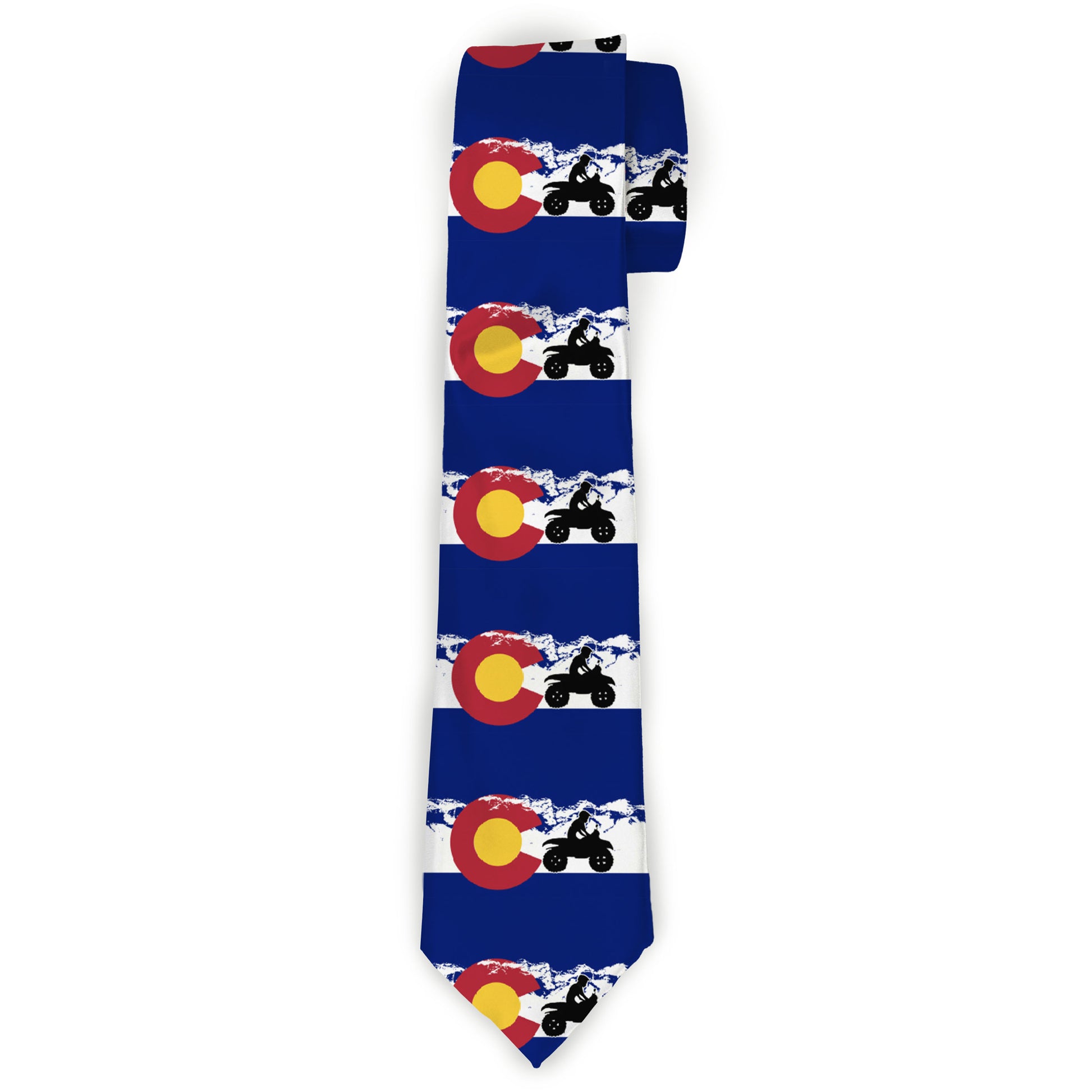 Buckle-Down Necktie - Colorado/ATV Rider/Mountains Neckties Buckle-Down