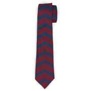 Buckle-Down Necktie - Chevron2 Red/Navy Neckties Buckle-Down