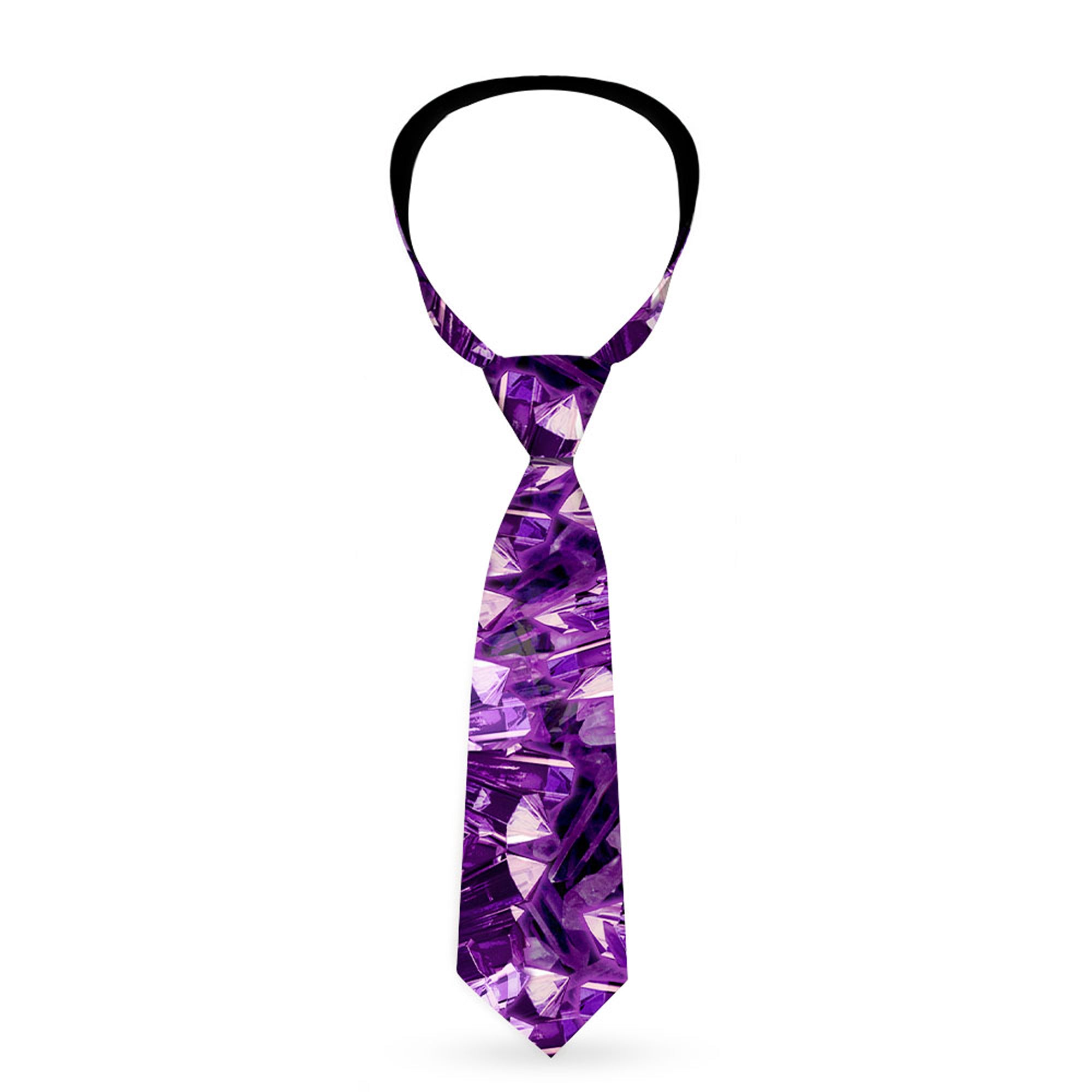Buckle-Down Necktie - Crystals Purples Neckties Buckle-Down
