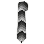 Buckle-Down Necktie - Chevron Weathered Black/Grays Neckties Buckle-Down