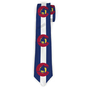 Buckle-Down Necktie - Colorado Flag/Snowboarder Blue/White/Red/Yellow Neckties Buckle-Down