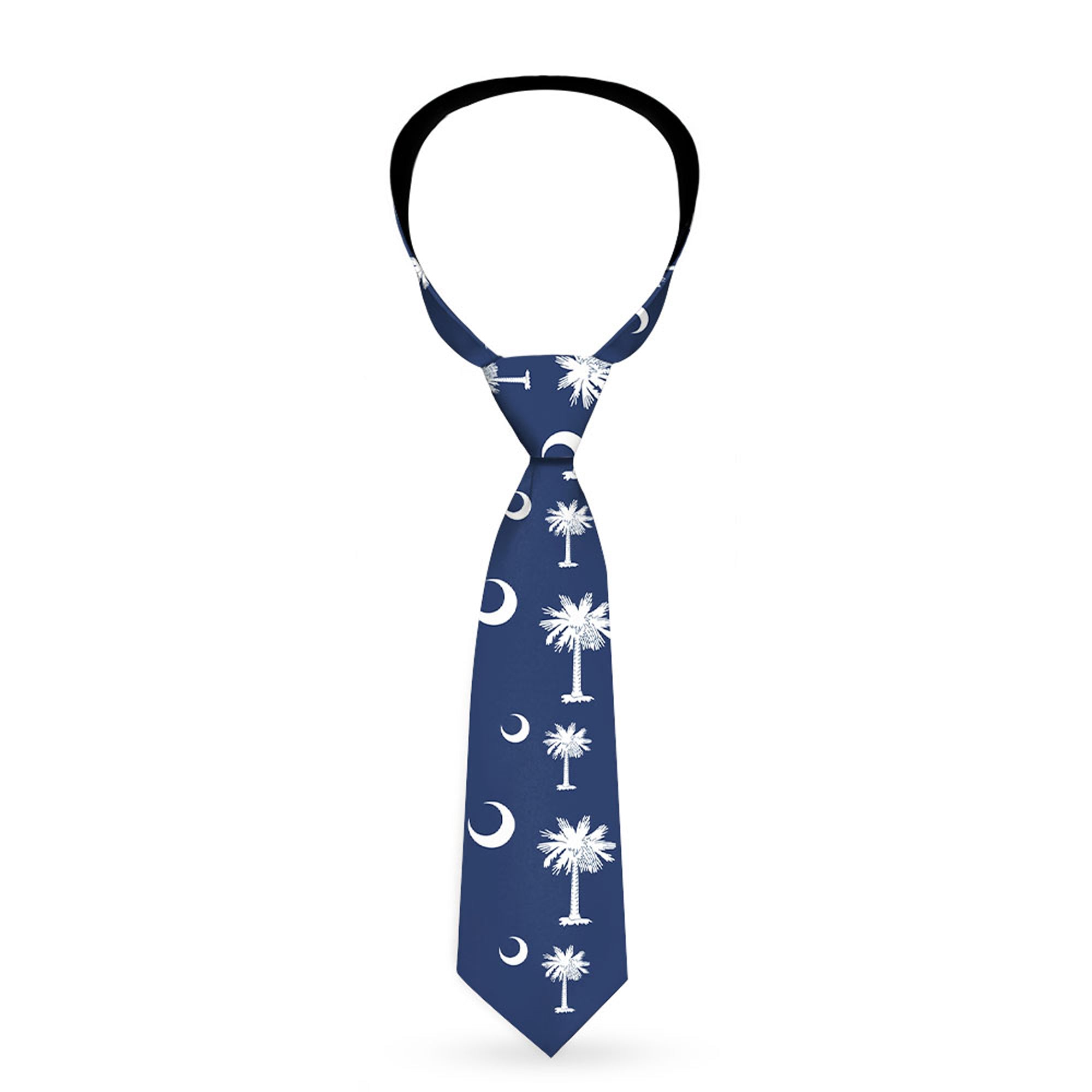 Buckle-Down Necktie - South Carolina Flags Scattered Neckties Buckle-Down