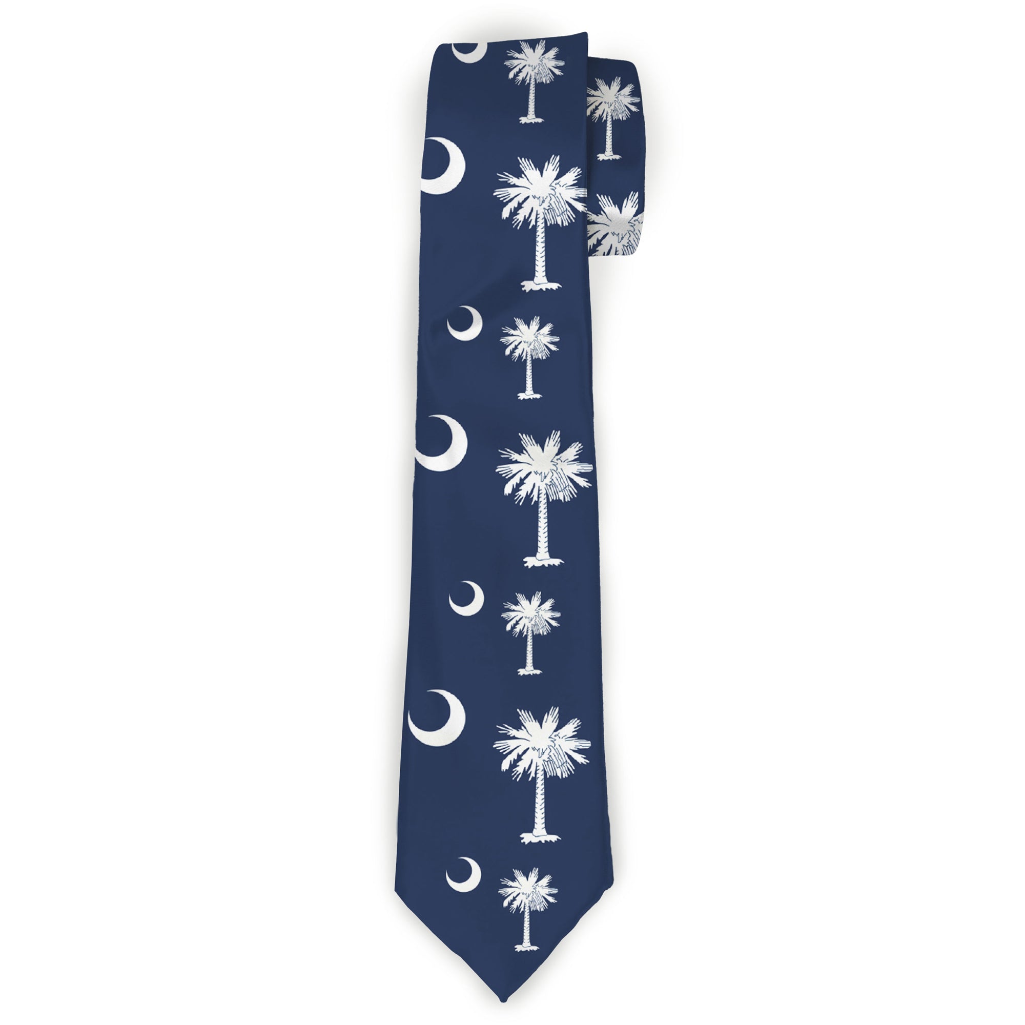 Buckle-Down Necktie - South Carolina Flags Scattered Neckties Buckle-Down