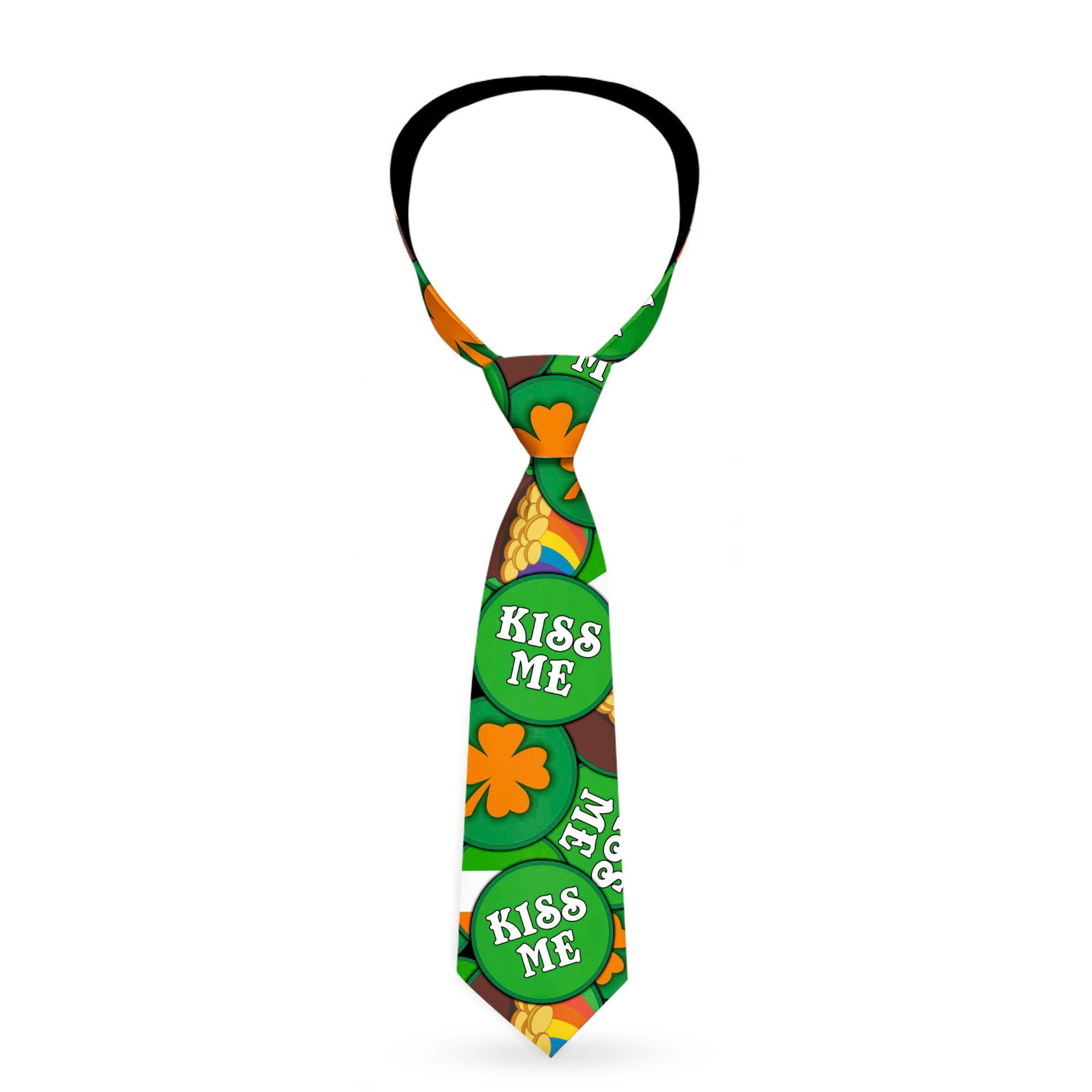 Buckle-Down Necktie - St. Pat's 4-Buttons Stacked Neckties Buckle-Down