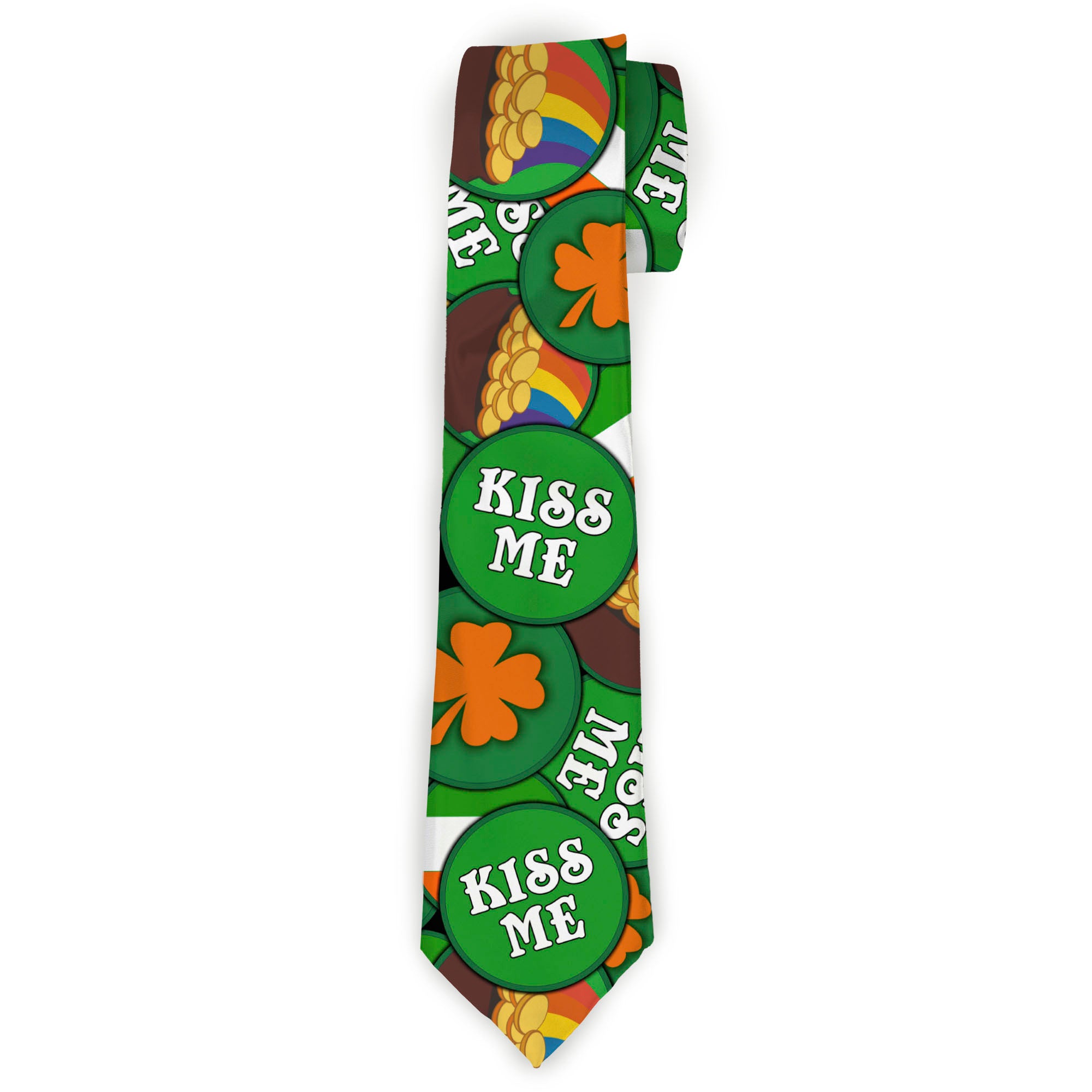 Buckle-Down Necktie - St. Pat's 4-Buttons Stacked Neckties Buckle-Down