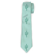 Buckle-Down Necktie - Cacti1 Aqua Blues Neckties Buckle-Down