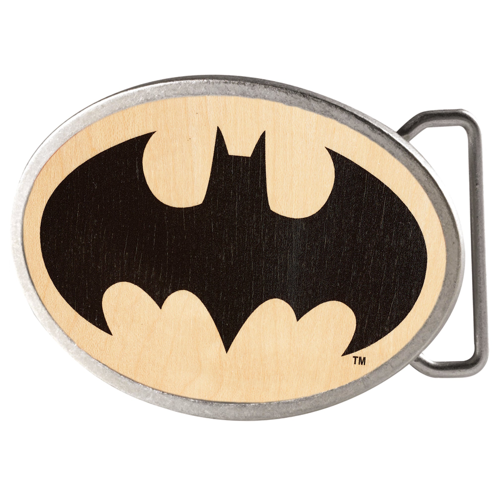 Batman Framed Reverse GW Black - Matte Oval Rock Star Buckle