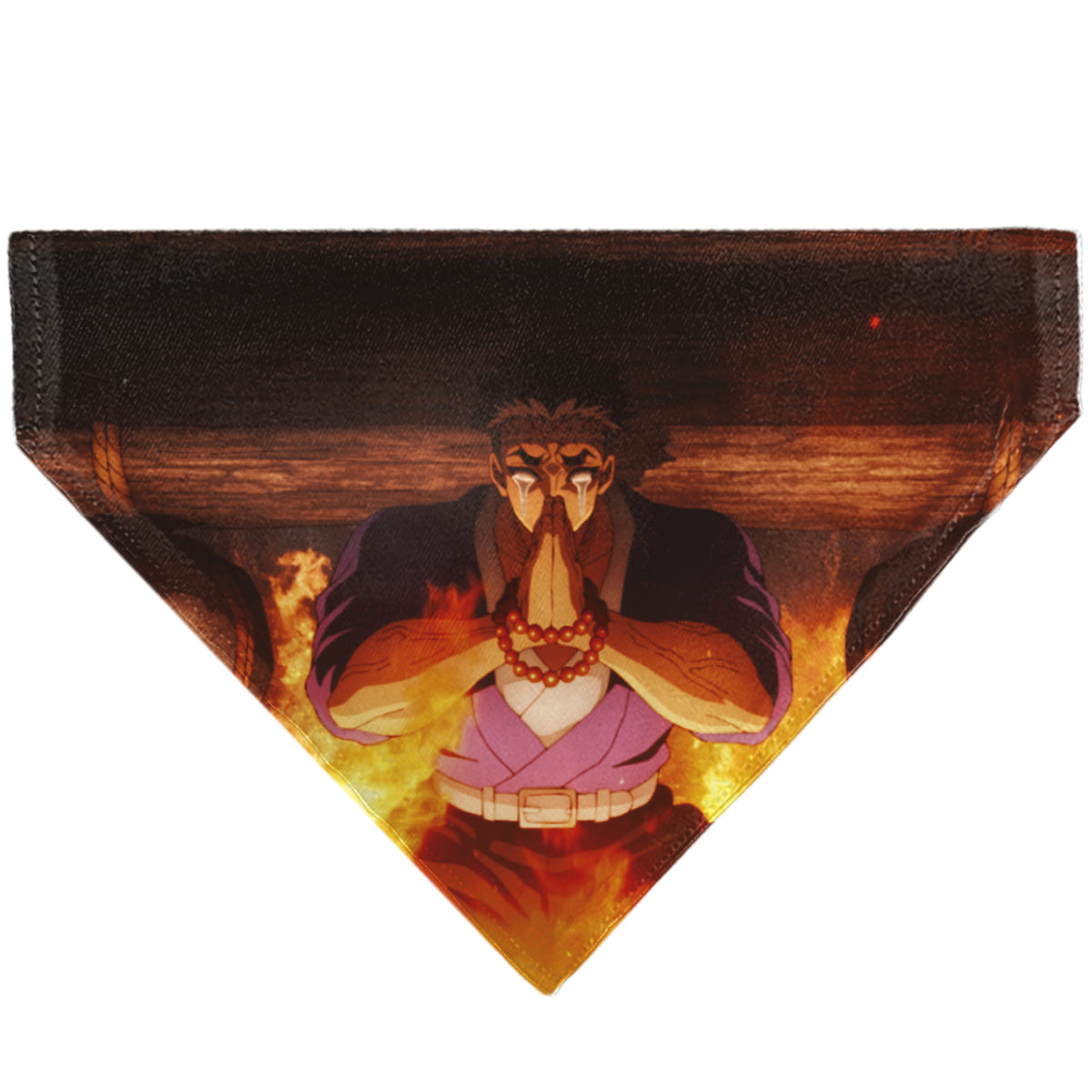 Pet Bandana - Demon Slayer Gyomei Himejima Prayer Pose Scene Pet Bandanas Demon Slayer