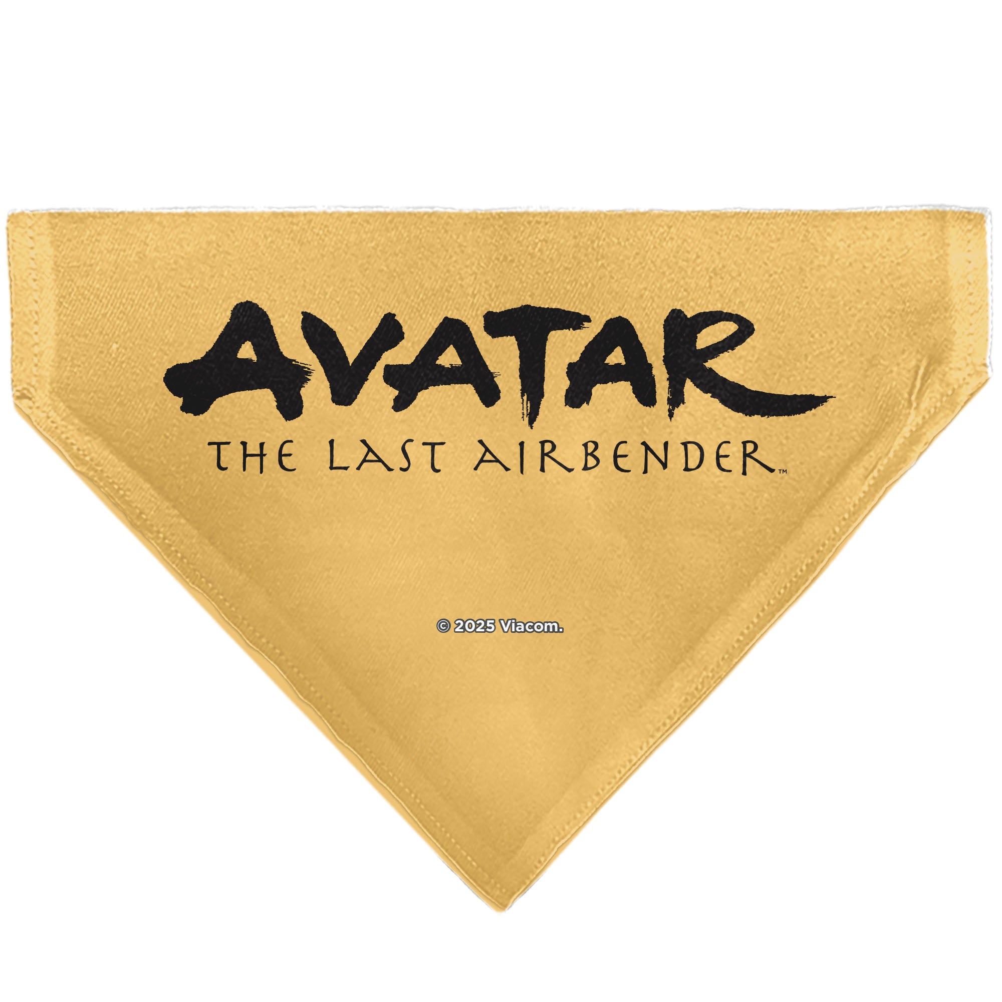 Pet Bandana - AVATAR THE LAST AIRBENDER Action Pose and Title Logo Yellow Pet Bandanas Avatar The Last Airbender