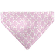 Pet Bandana - Barbie Bow and B Monogram Pink/White Pet Bandanas Barbie