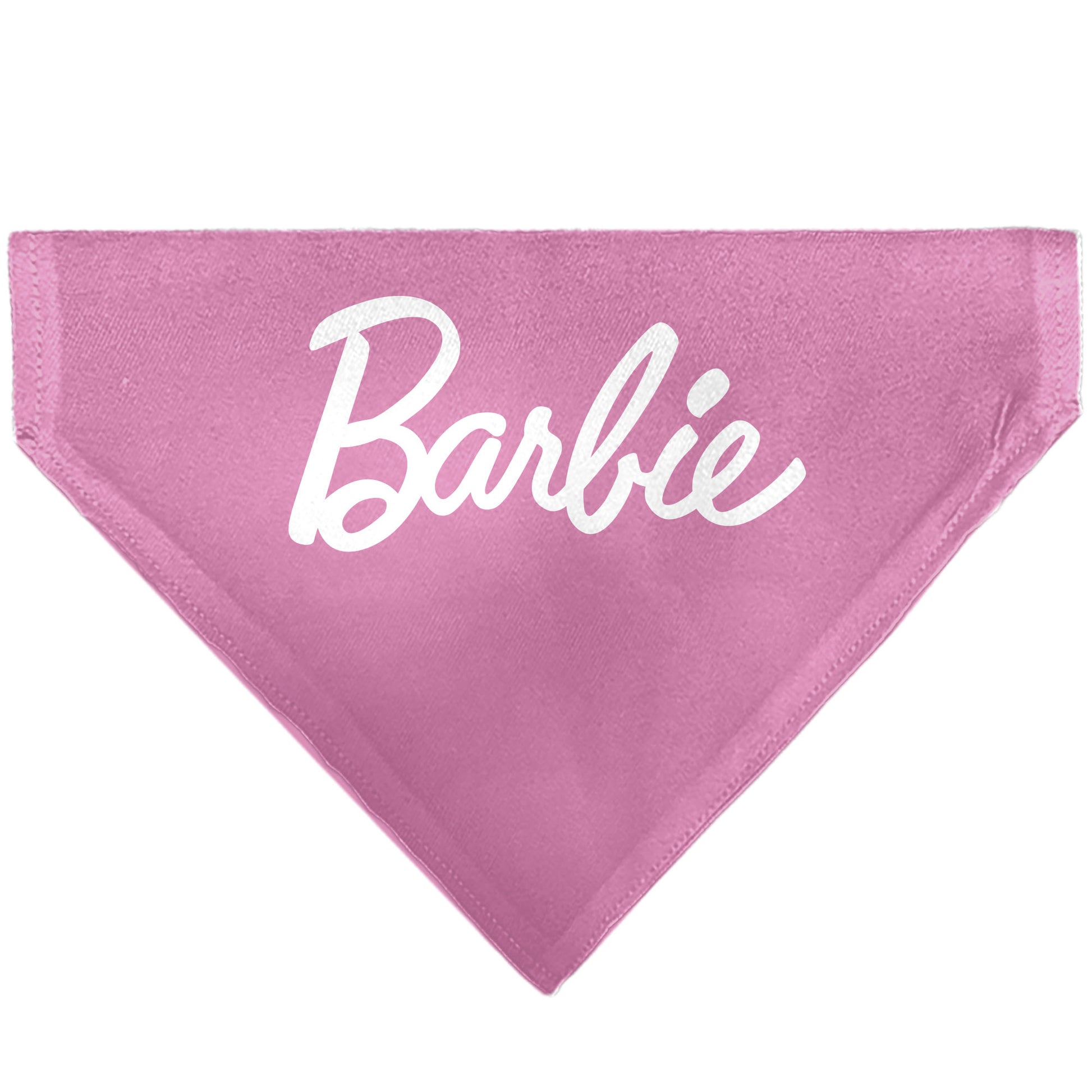 buckle down Pet Bandana - BARBIE Script and B Icon Collage Pinks/White