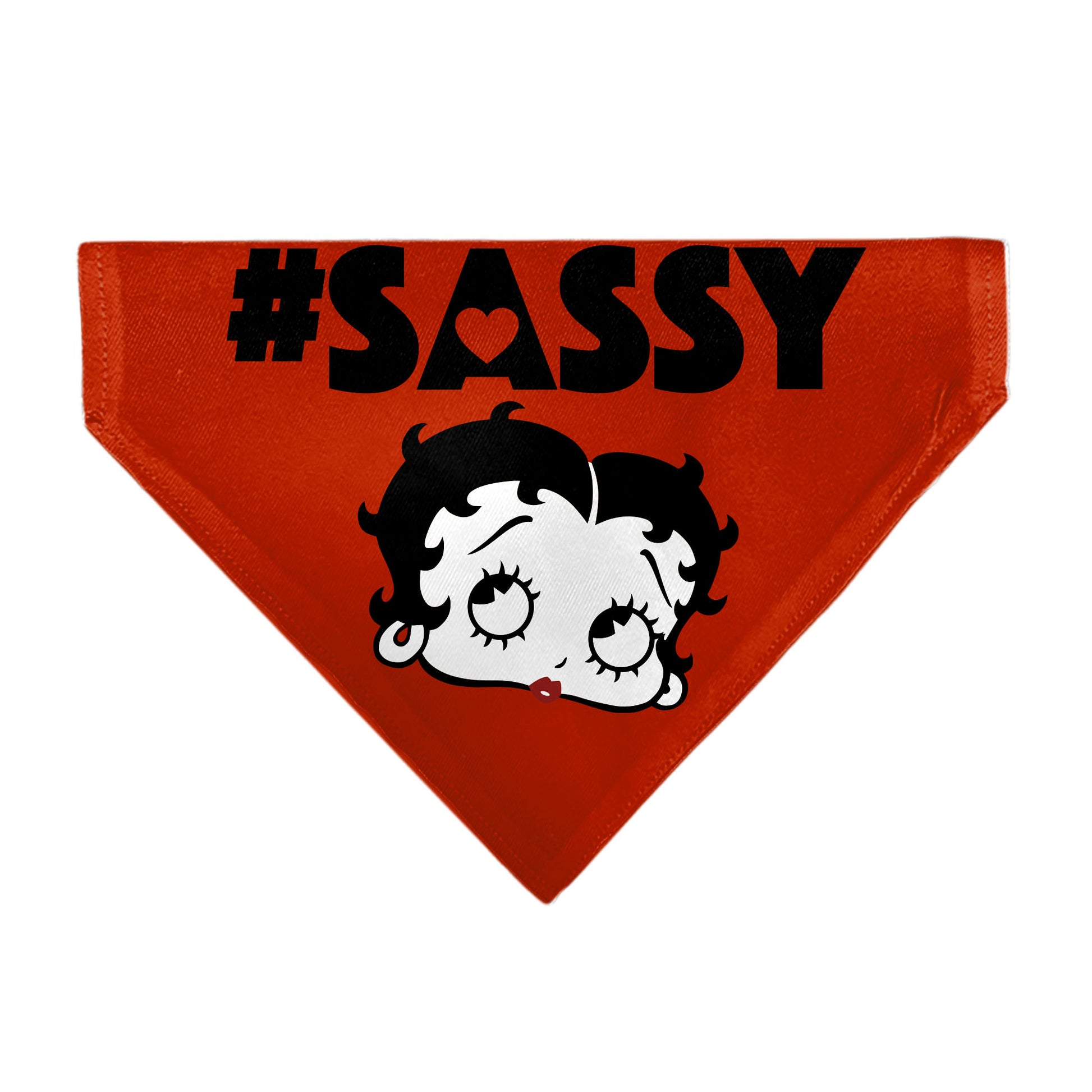 Pet Bandana - Betty Boop #SASSY Face Red/Black Pet Bandanas Betty Boop