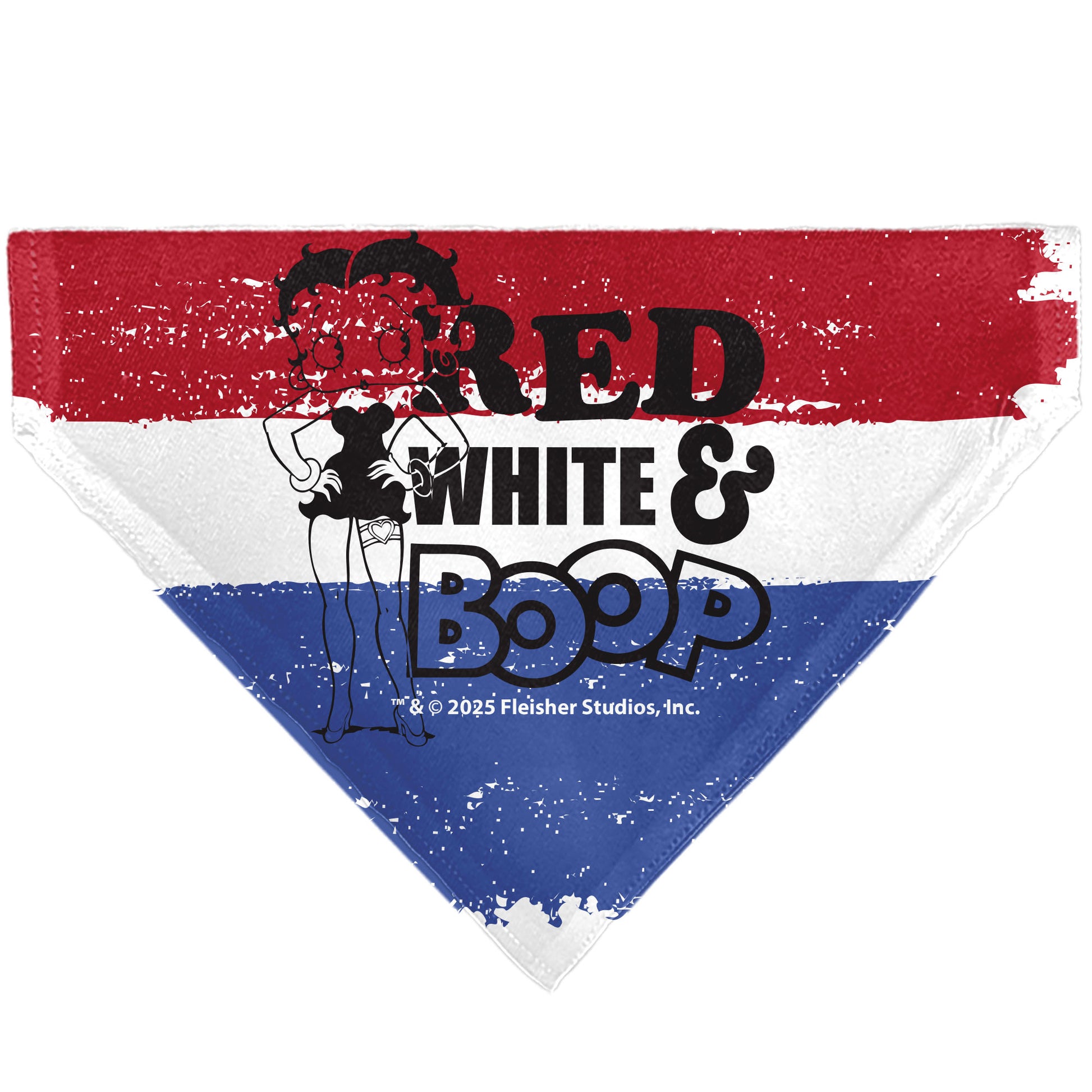 Pet Bandana - Betty Boop RED WHITE & BOOP Stripes Pose White/Red/Blue Pet Bandanas Betty Boop